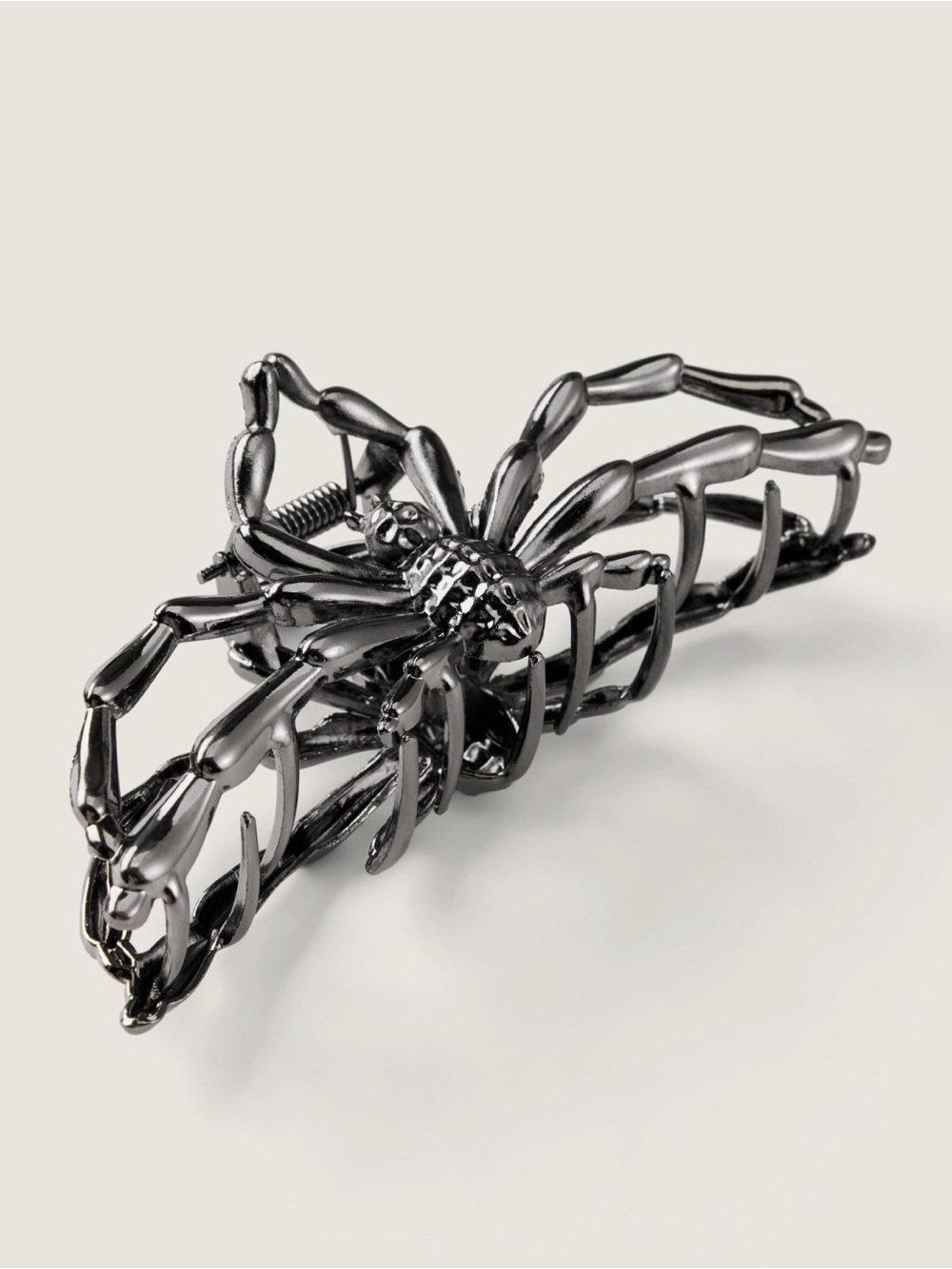 Gothic Black Metal Halloween Spider Hair Claw Clip
